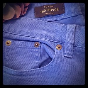 Cobalt blue J Crew toothpick skinny jeans